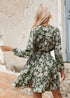 Vestido mini bohemio de verano con estampado floral y cintura alta Shannon